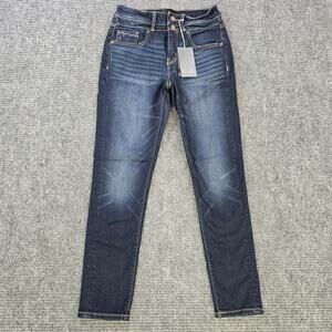 Buckle Black Jeans Womens 25x27 Blue Ankle Skinny Stretch NWT